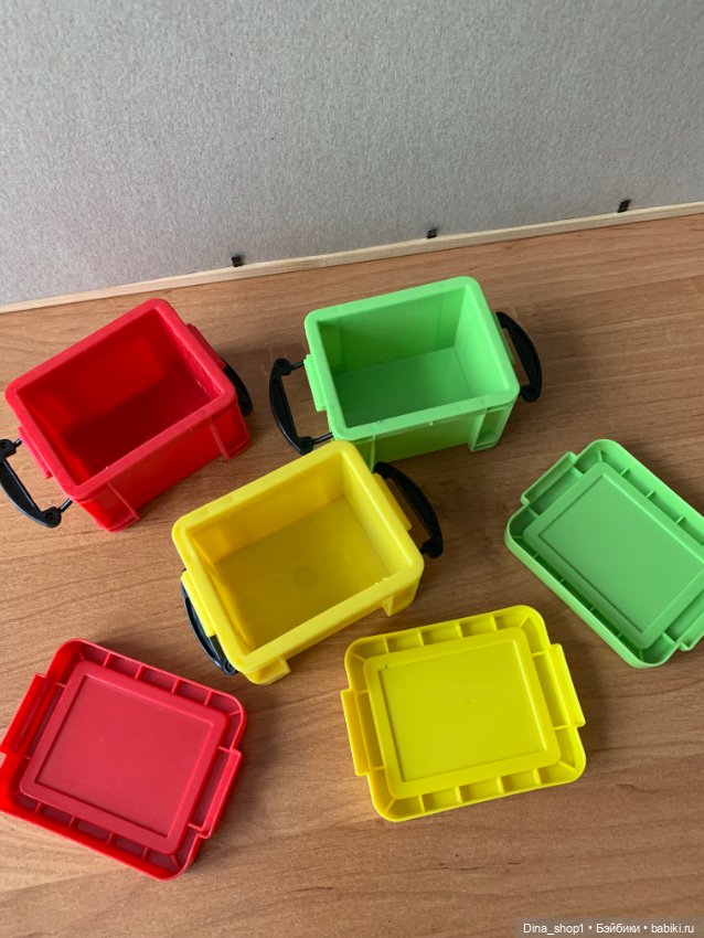 Ящики 3шт +столик — Кукольная мебель (фото 2)