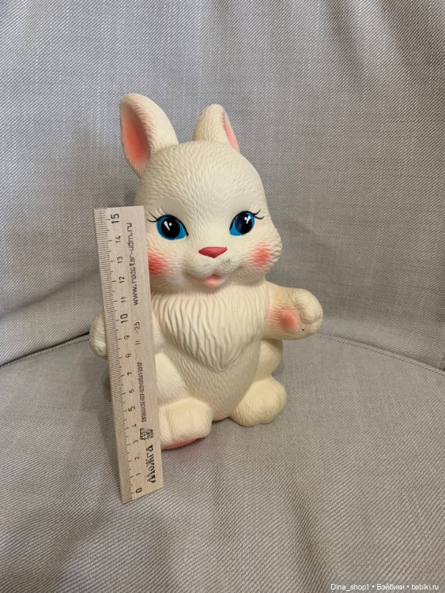 Резиновый заяц 20см — Игрушки для детей (фото 2)