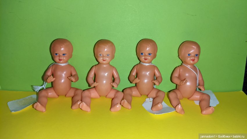 Пупсики из колкого пластика ES, Emil Schwenk, высота 10.5 см