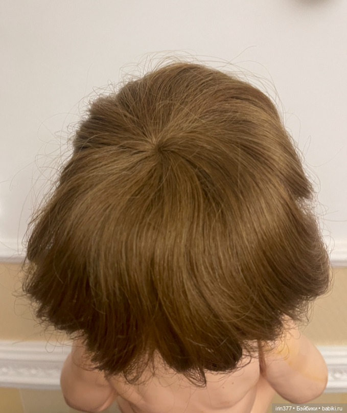 Парик для куклы натуральные волосы