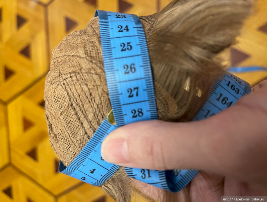 Парик для антикварной куклы, натуральные волосы