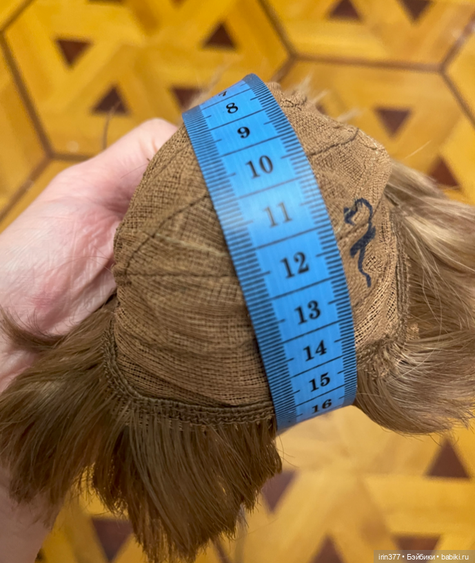 Парик для антикварной куклы, натуральные волосы