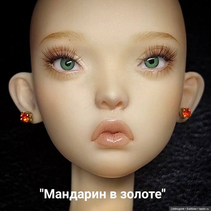 Пусеты "Стразы в золоте" 2мм (фото 5)