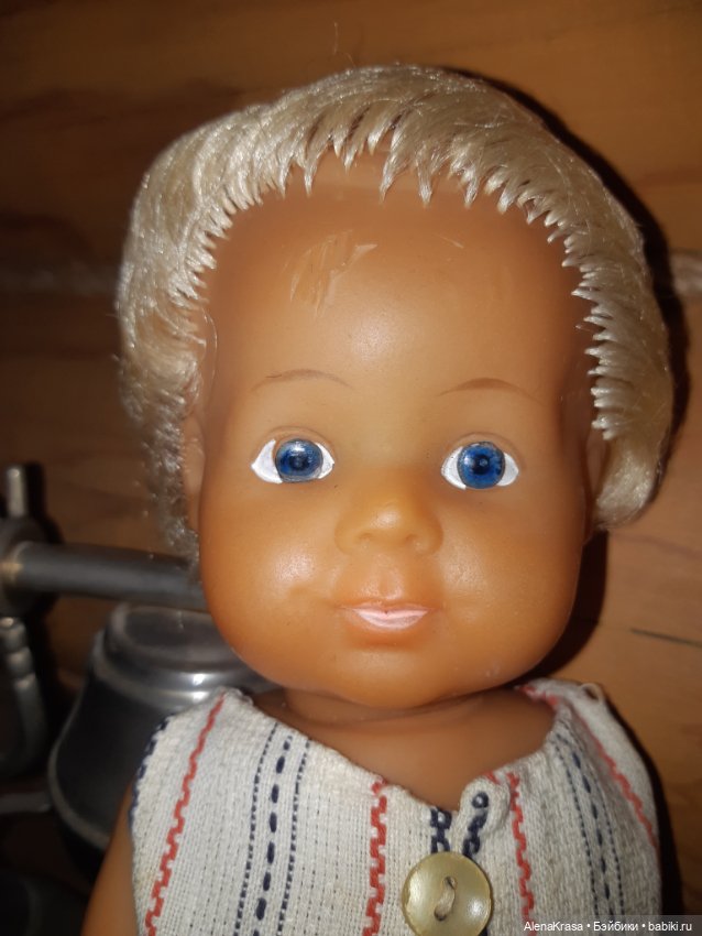 Кукла ГДР со вставными глазками