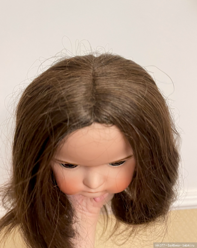 Парик для антикварной куклы (фото 4)