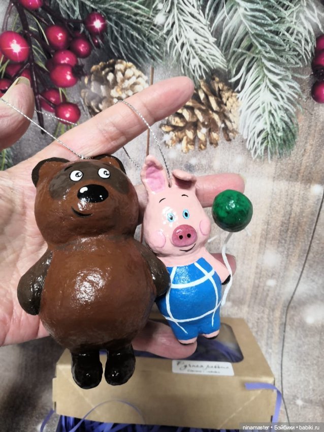 Лот Ватные елочные игрушки (фото 4)