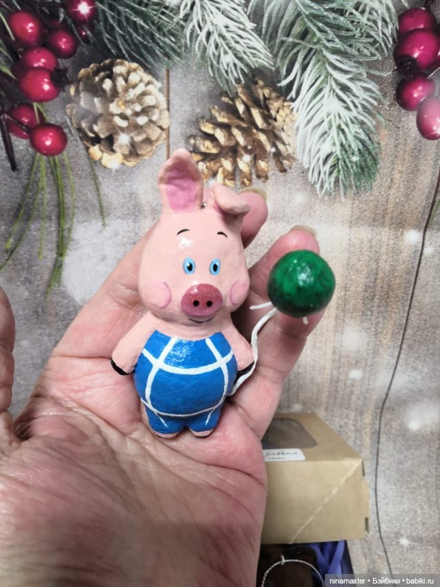 Лот Ватные елочные игрушки