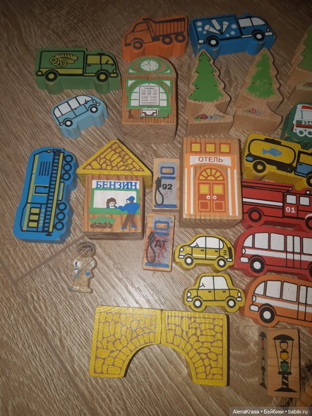 Набор из дерева Город — Игрушки для детей