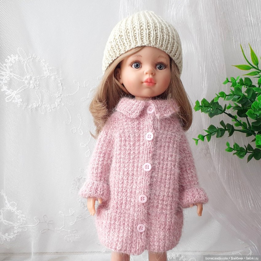 Вязаное пальто Кардиган для куклы Паола Рейна, Paola Reina