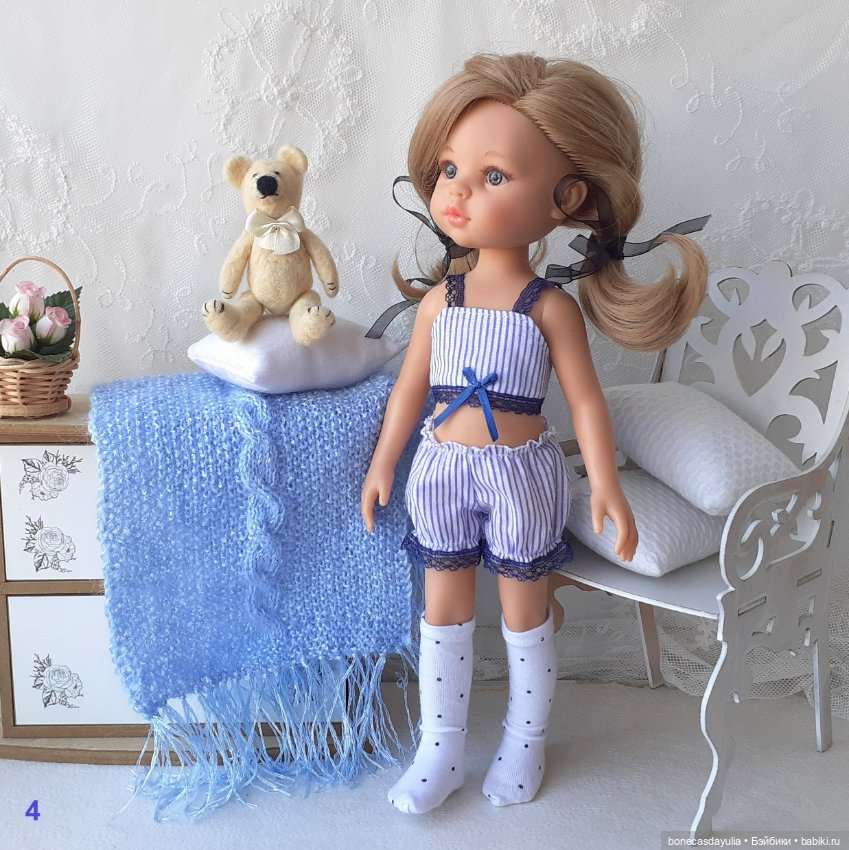 Нижнее белье Легкие пижамки для куклы Паола Рейна 2 предмета Paola Reina (фото 5)