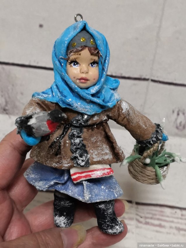 Ватная елочная игрушка — Авторские игрушки