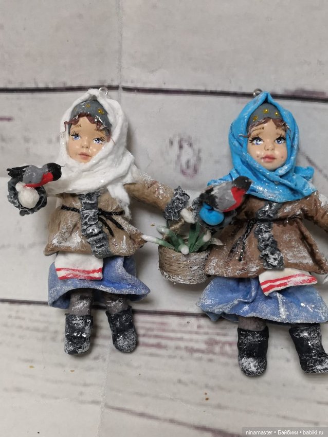 Ватная елочная игрушка — Авторские игрушки (фото 7)