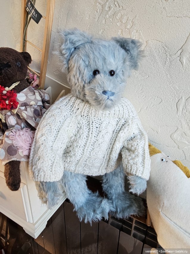 Мишка Old blu от Hildegard Gunzel и Gund Barton's Creek Collection (фото 6)