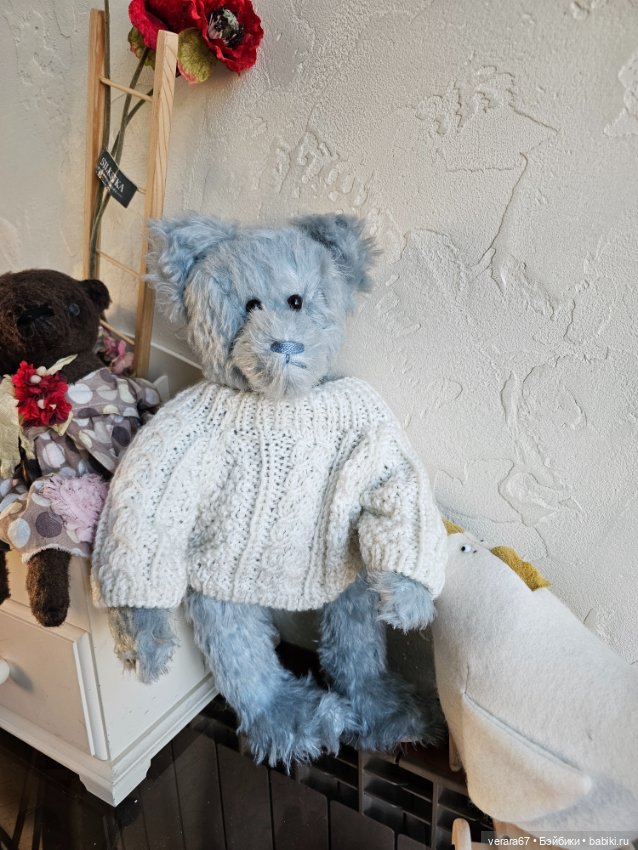 Мишка Old blu от Hildegard Gunzel и Gund Barton's Creek Collection (фото 7)