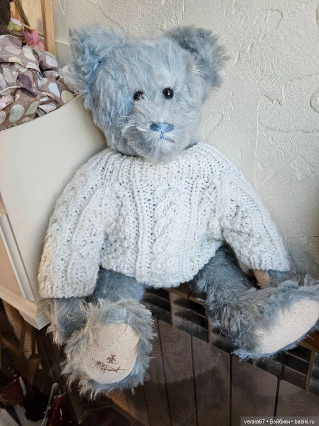 Мишка Old blu от Hildegard Gunzel и Gund Barton's Creek Collection