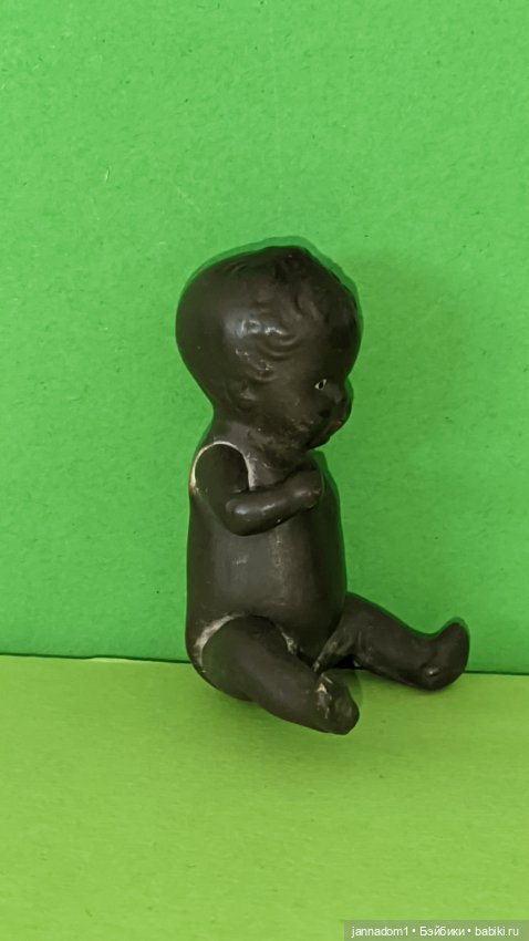 Редкий керамический пупсик негритенок Hertwig, высота 7 см (фото 5)