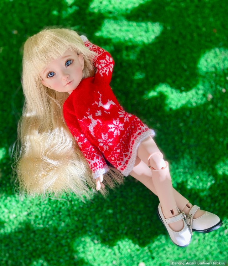 Yosd жаккардовое платье — Одежда для BJD (фото 4)