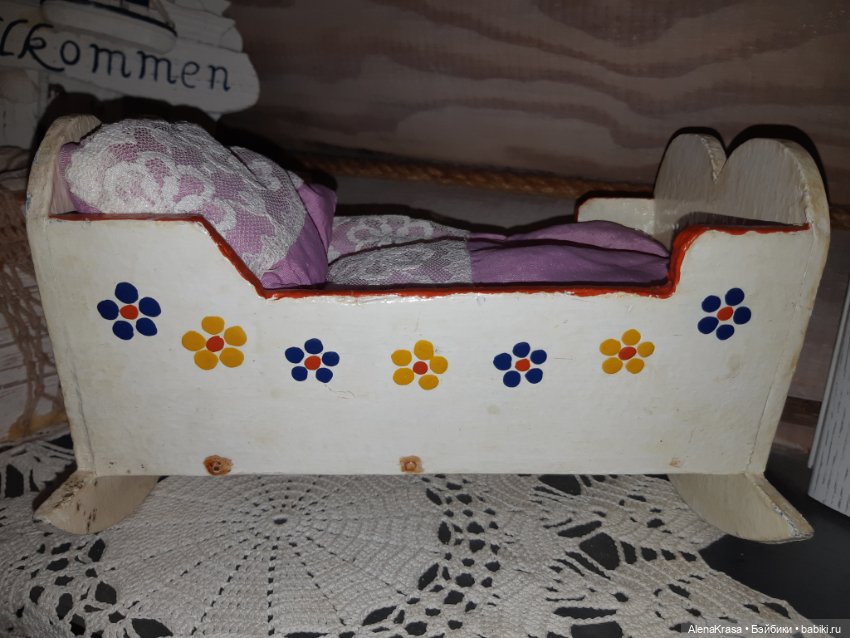 Кроватка дерево Германия винтаж (фото 6)