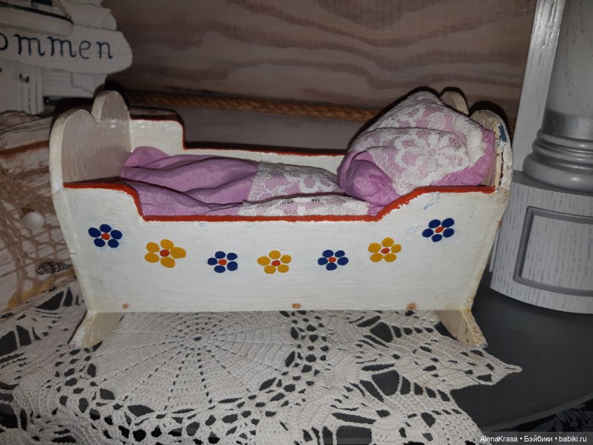Кроватка дерево Германия винтаж (фото 4)