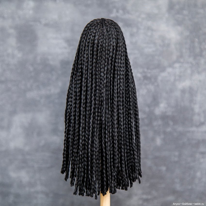 Парик - косички Черный для Заи Лосевой (и подобных) (фото 8)