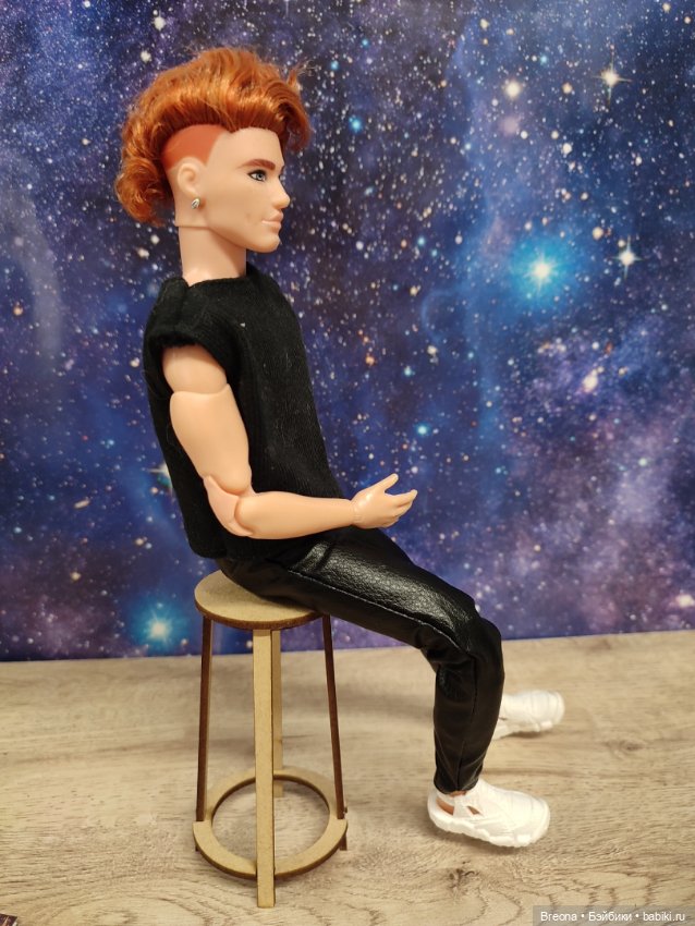 Круглый табурет 1:6 — Кукольная мебель (фото 6)