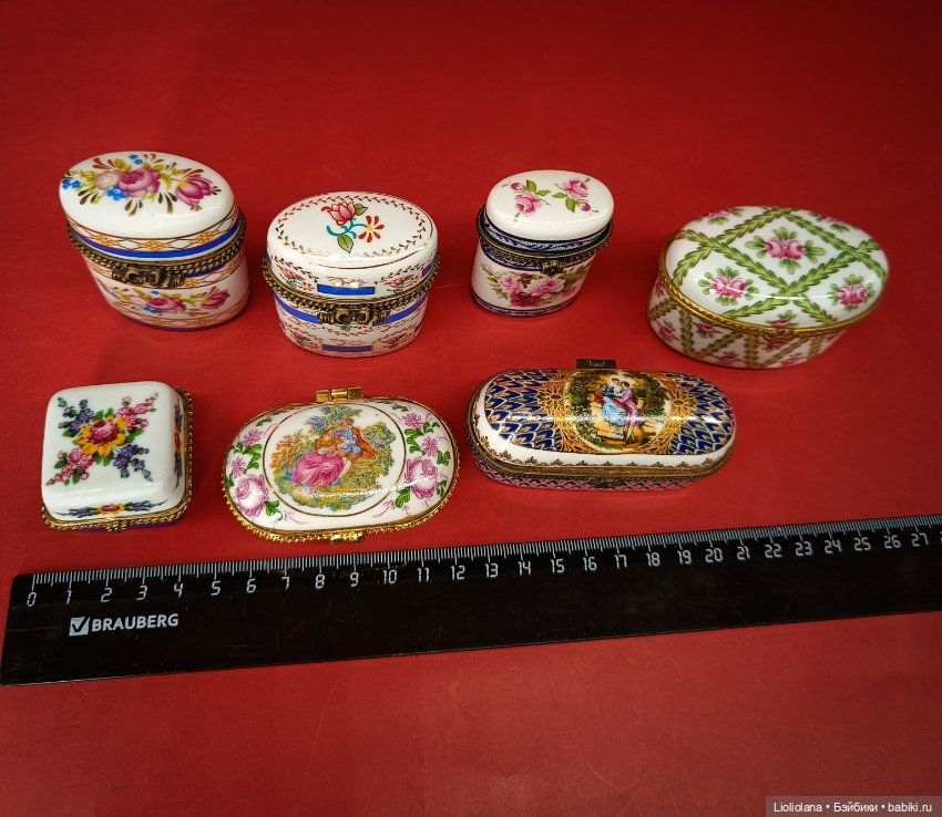 Шкатулки фарфор винтаж Европа (фото 5)