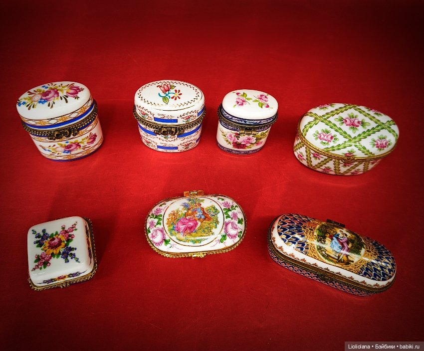 Шкатулки фарфор винтаж Европа (фото 2)