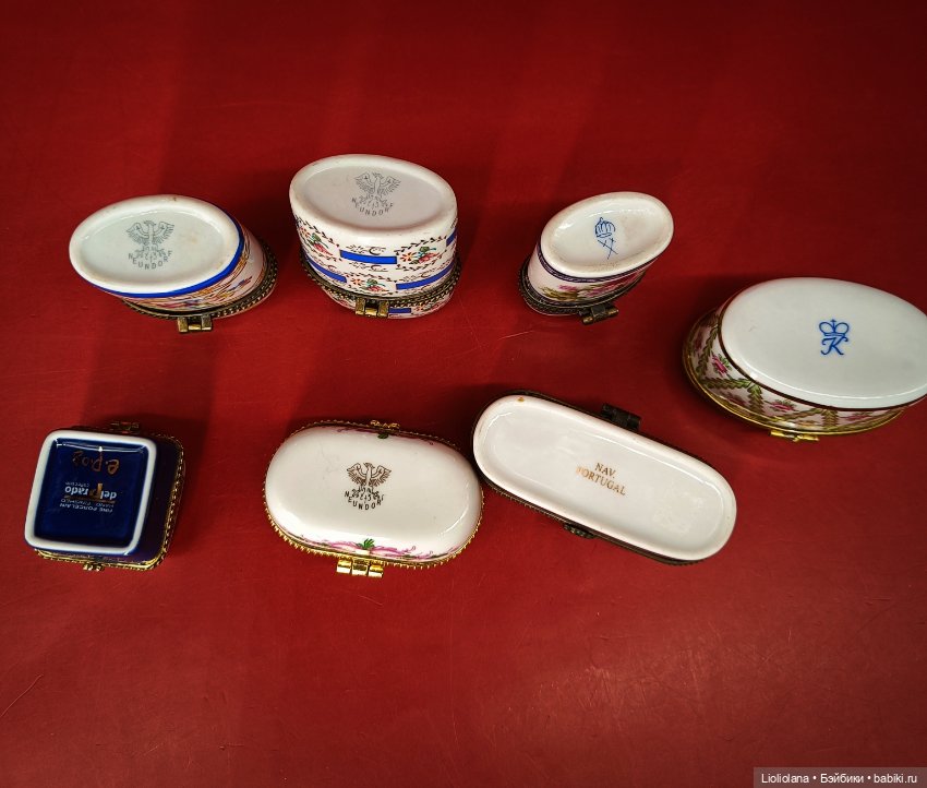 Шкатулки фарфор винтаж Европа (фото 4)