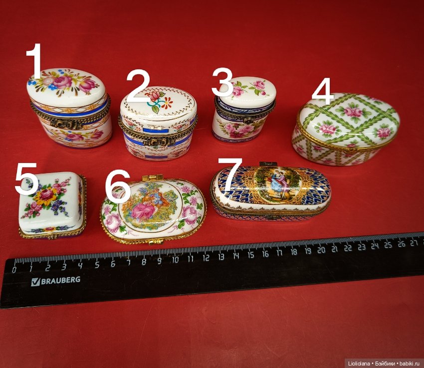 Шкатулки фарфор винтаж Европа (фото 6)