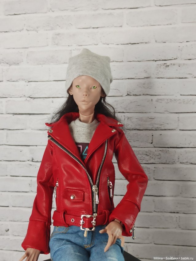 Одежда из натуральной кожи для БЖД 30-75см, дам и мужчин