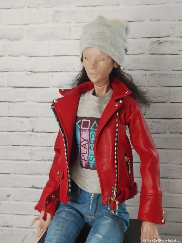 Одежда из натуральной кожи для БЖД 30-75см, дам и мужчин (фото 2)