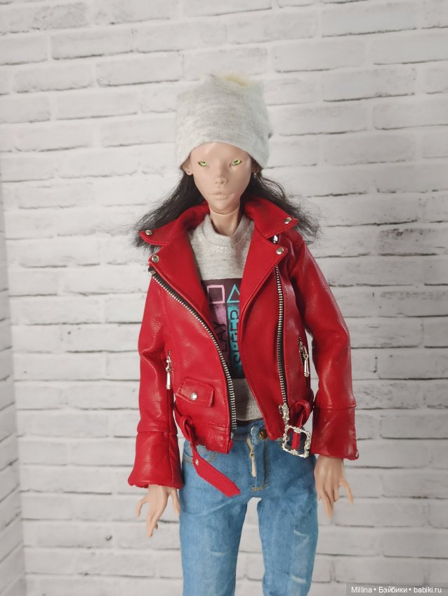 Одежда из натуральной кожи для БЖД 30-75см, дам и мужчин (фото 3)