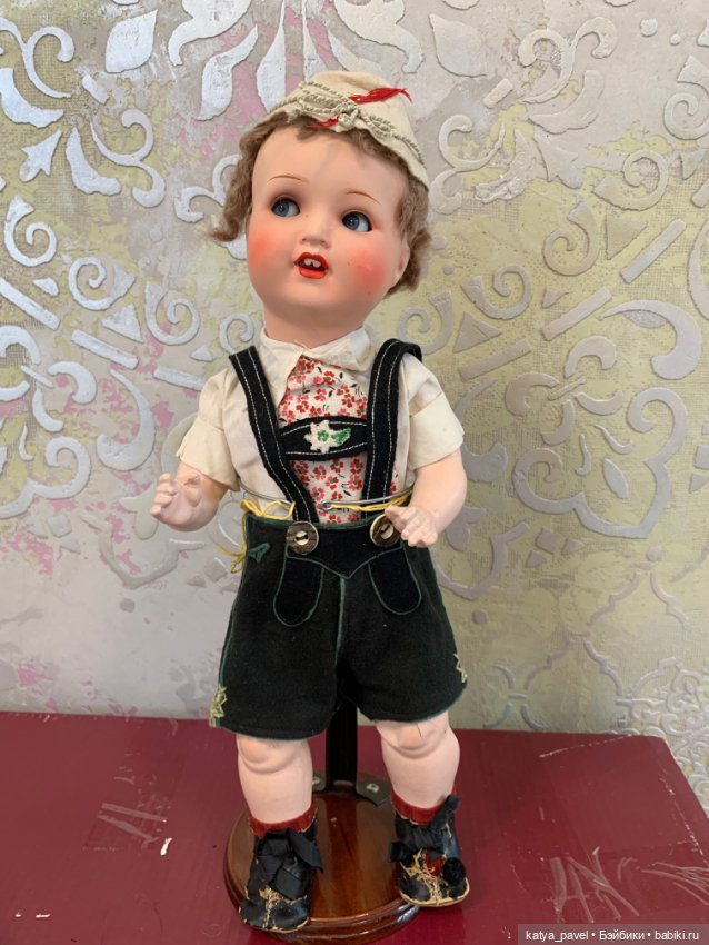 Armand Marseille 966 с флиртующими глазками в оригинальной одежде (фото 3)