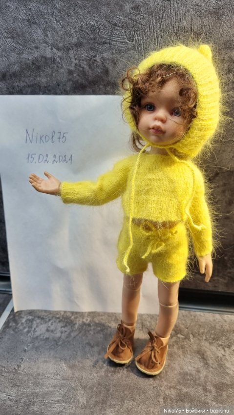 Комплект "Цыпленок" 9 (шапочка, кофточка, шортики) (фото 3)