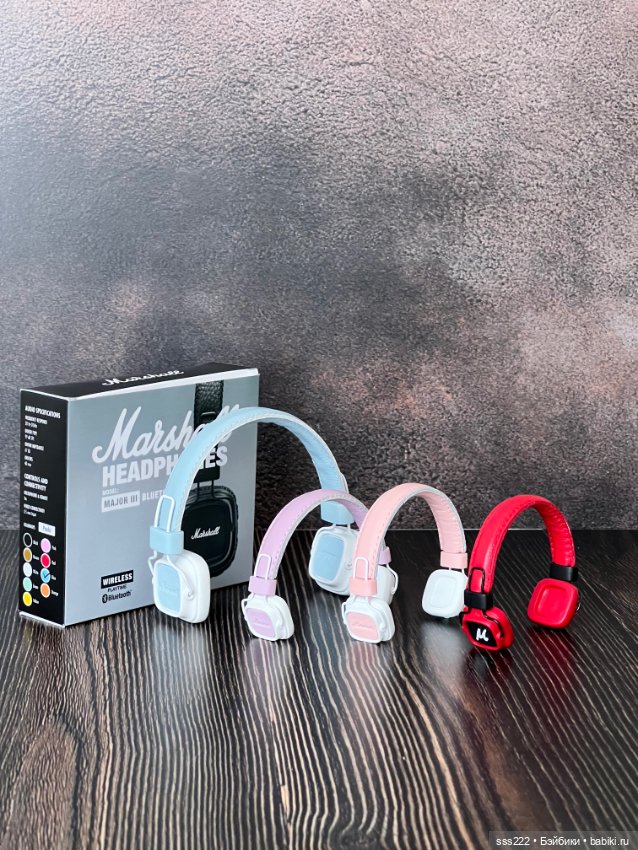 Наушники Marshall — Аксессуары для BJD (фото 5)