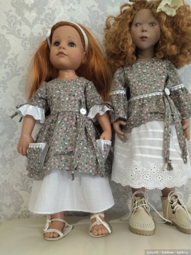 СКИДКА! Платье в стиле бохо для кукол Готц или Цвергназе (фото 4)