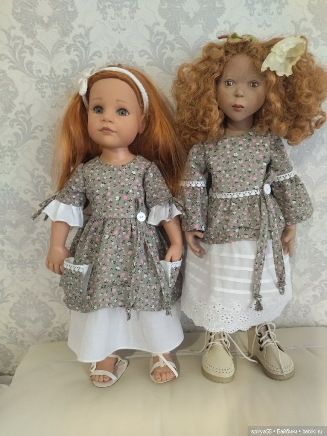 СКИДКА! Платье в стиле бохо для кукол Готц или Цвергназе (фото 3)