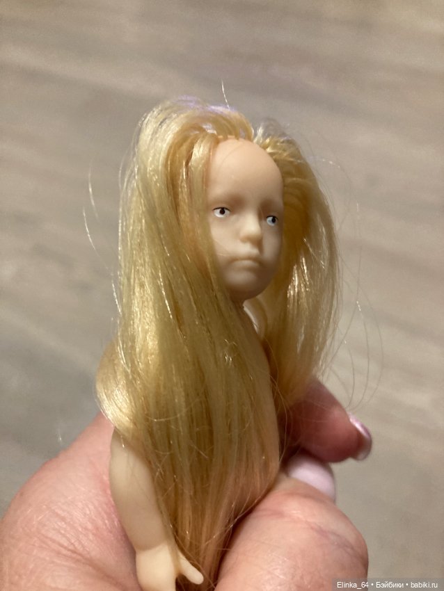 Минимир куколка малышка, прошиты волосики (фото 3)