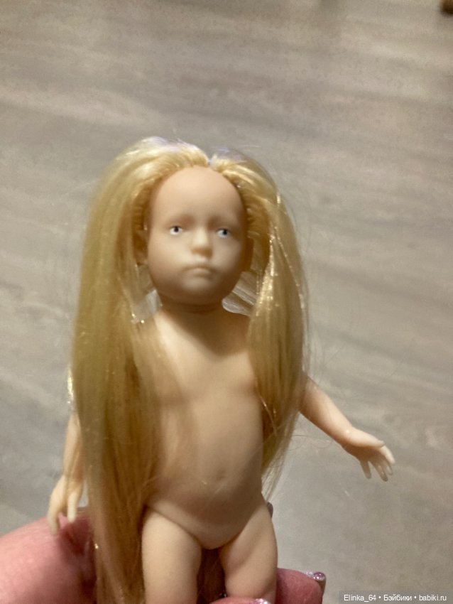 Минимир куколка малышка, прошиты волосики