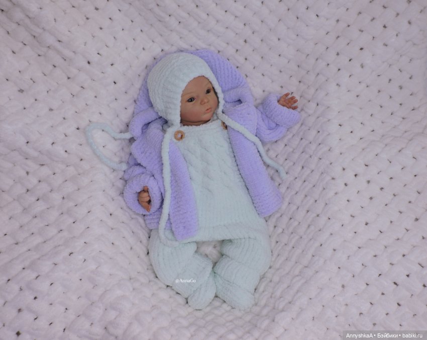 Плюшевый комплект на рост 54-62см (фото 2)