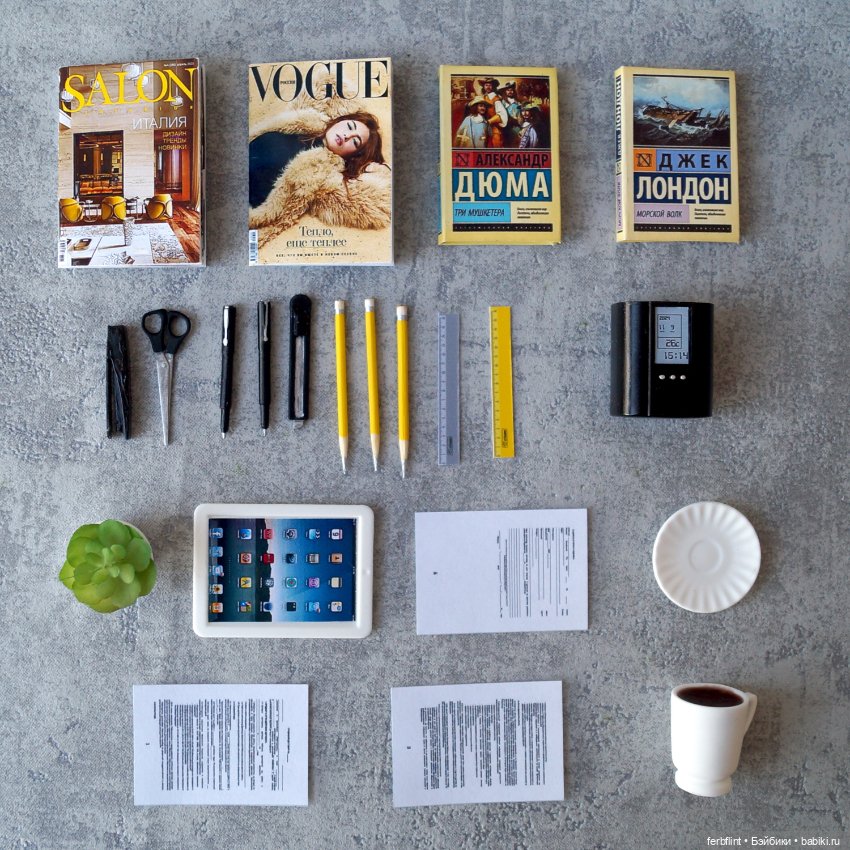 Настольный набор №4 масштаб 1:6 (фото 7)