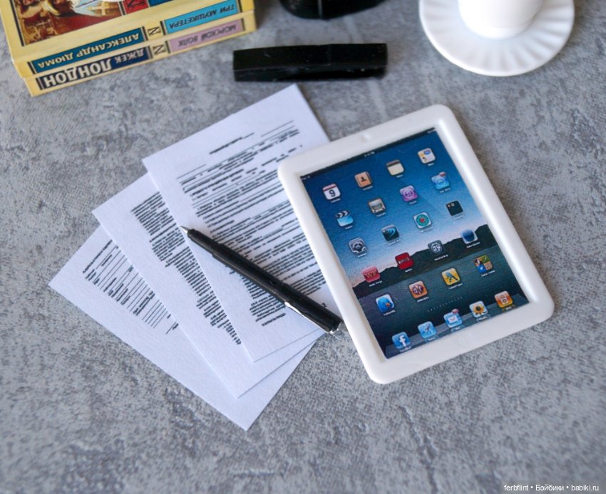 Настольный набор №4 масштаб 1:6 (фото 3)