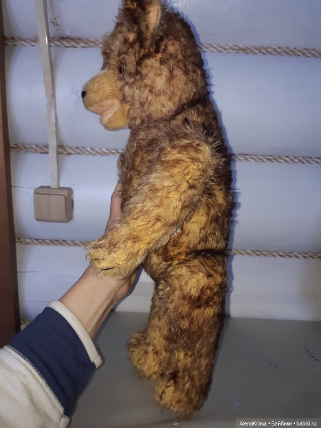 Мишка шарнирный ГДР — Винтажные куклы и игрушки детства