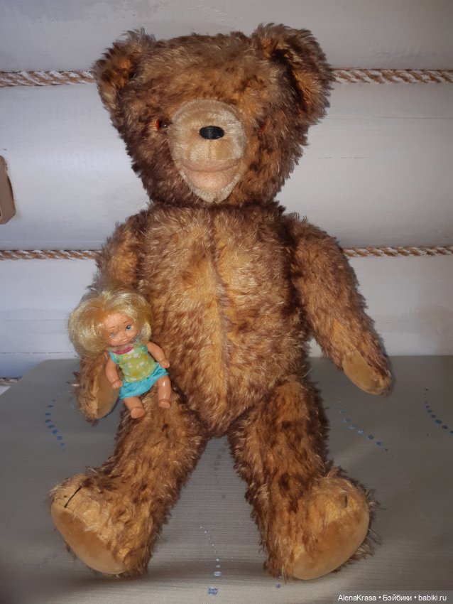 Мишка шарнирный ГДР — Винтажные куклы и игрушки детства (фото 5)