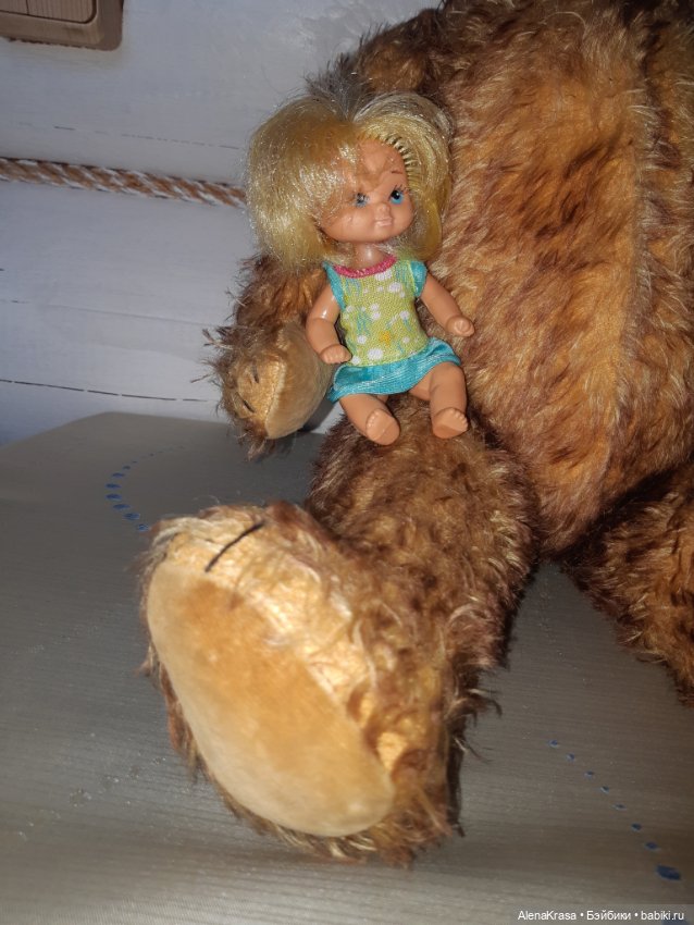 Мишка шарнирный ГДР — Винтажные куклы и игрушки детства (фото 6)