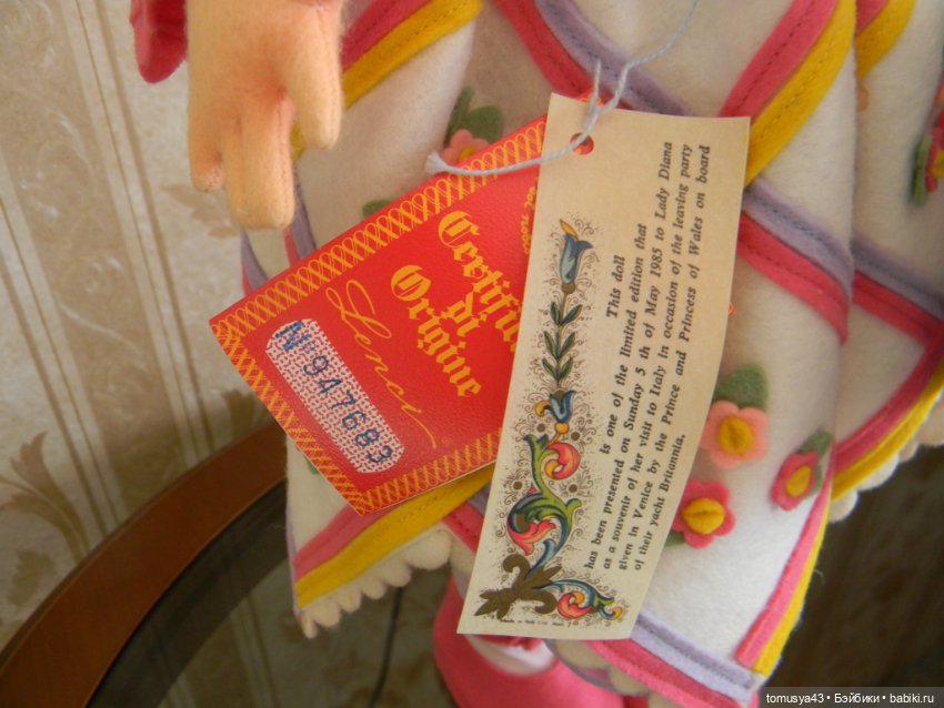 Кукла коллекционная Lenci Италия (фото 5)