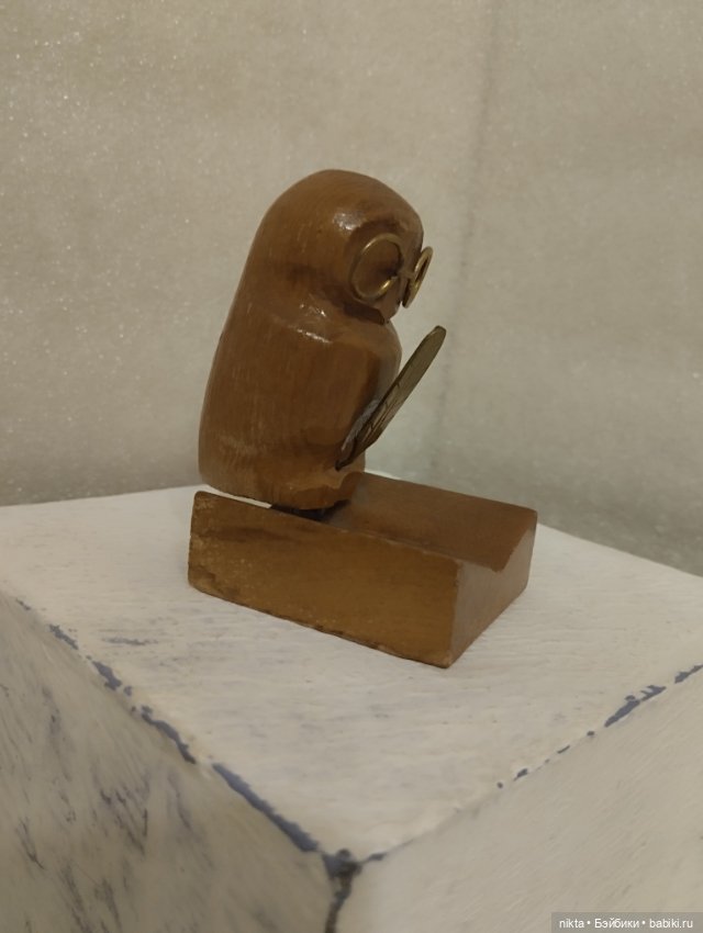 Деревянный сувенир СССР Учёная сова (фото 2)