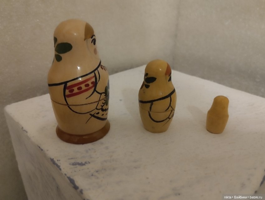 Матрёшка СССР 3х местная — Винтажные куклы и игрушки детства (фото 2)