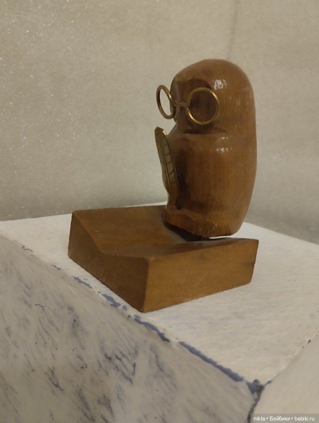 Деревянный сувенир СССР Учёная сова (фото 5)