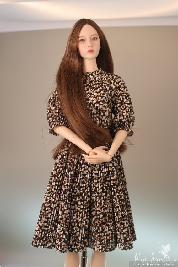 Мой ООАК экшен голова Luna V2 со вставными глазами 1/6 (фото 3)